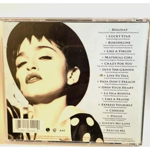 CD Madonna Music Lot of 3 MDNA, Bedtime Stories & The Immaculate Collection - Picture 13 of 16